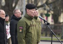 Commander of the Armed Forces of Latvia Kaspars Pudāns speaking on military issues