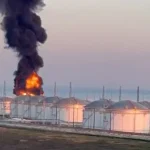СБУ розгромила «Таманьнафтогаз»: палають резервуари