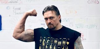 Oleksandr Usyk poses during a photo shoot after being included in the TIME100 Sports 2026 ranking.