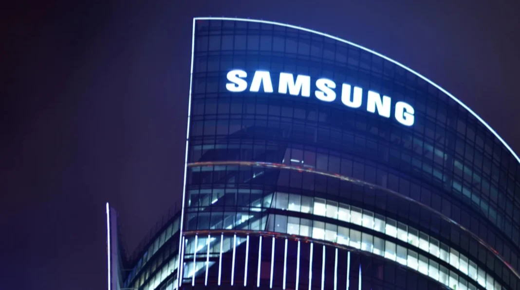 Логотип Samsung Логотип Samsung на будівлі офісу компанії