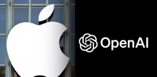 Apple судиться з OpenAI через нібито викрадення технологій для нових AI-гаджетів Логотипи Apple та OpenAI на тлі повідомлень про судовий позов через комерційні таємниці.