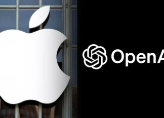 Apple судиться з OpenAI через нібито викрадення технологій для нових AI-гаджетів Логотипи Apple та OpenAI на тлі повідомлень про судовий позов через комерційні таємниці.