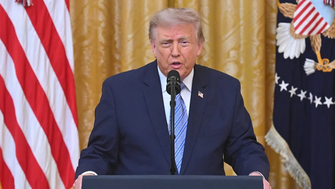Donald Trump Donald Trump and US flags