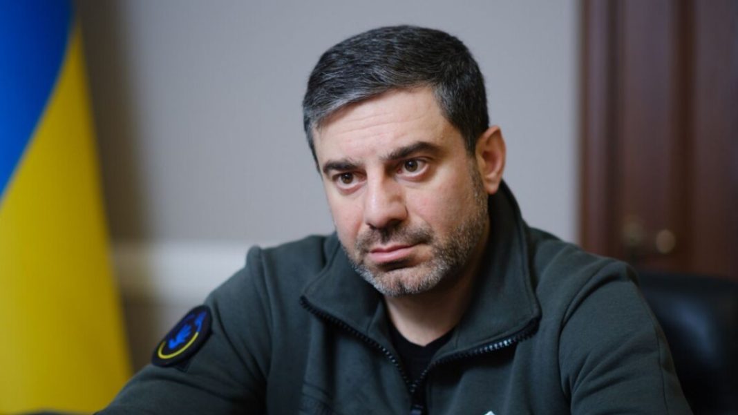 Dmytro Lubinets during a working meeting