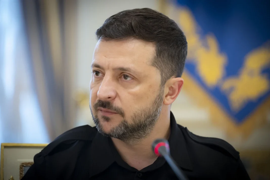 Volodymyr Zelenskyy during his address on 16 July Volodymyr Zelenskyy during his address