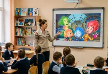 Класна кімната в українському ліцеї