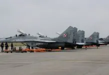 Винищувач МіГ-29, який Польща пропонувала Україні в обмін на технології дронів.