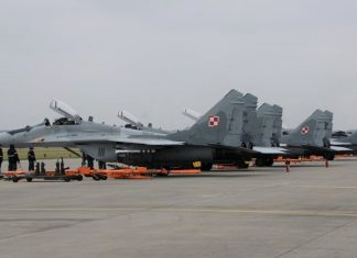 Польща хотіла обміняти старі МіГ-29 на українські дрони Винищувач МіГ-29, який Польща пропонувала Україні в обмін на технології дронів.