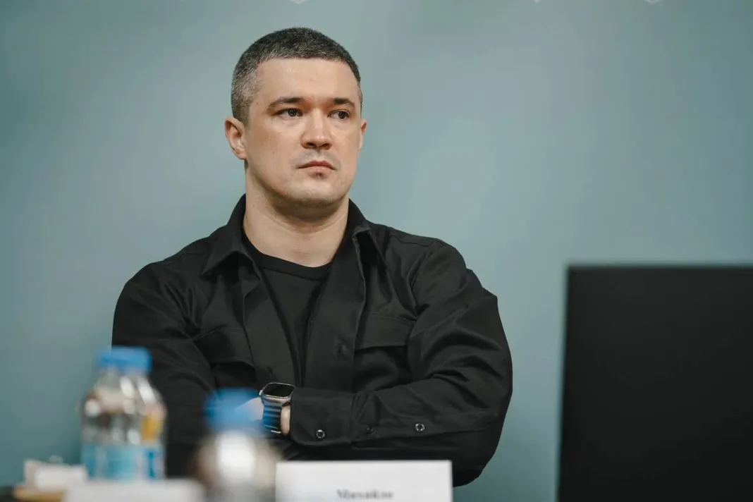 Михайло Федоров під час брифінгу