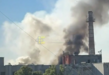 An attack by Ukrainian drones on the Mayak plant in Penza, followed by explosions and a fire.