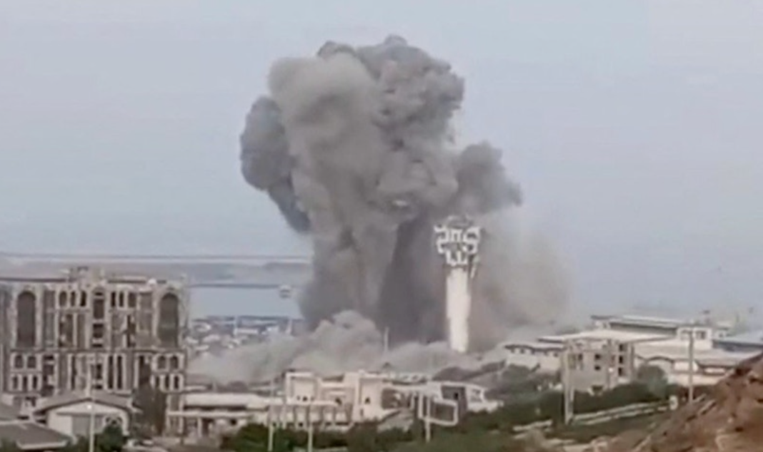 Explosion A US attack on Iran