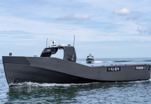 The Netherlands is testing a fleet of drones, robots and AI The unmanned Defender 2 boat during trials off the coast of the Netherlands