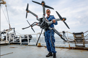 A member of the Royal Netherlands Navy