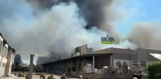 Russia has destroyed the «Nova Poshta» logistics centre in Kyiv The «Nova Poshta» logistics centre in the Obolon district of Kyiv following the attack.