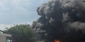 Russia attacked a civilian business in the Odesa region: three people killed Fire following a Russian strike on a civilian business in the Odesa region