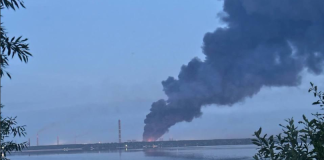 In Lipetsk, a major fire broke out near the thermal power station following a missile alert Major fire in Lipetsk near the thermal power station