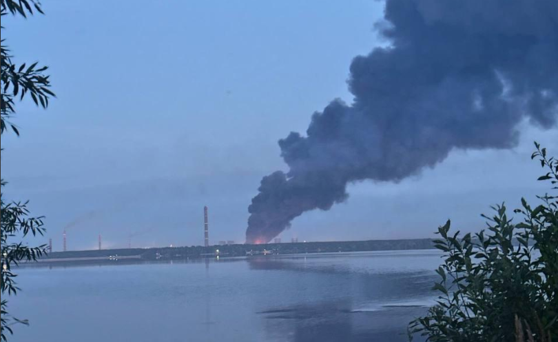Lipetsk CHP Major fire in Lipetsk near the thermal power station