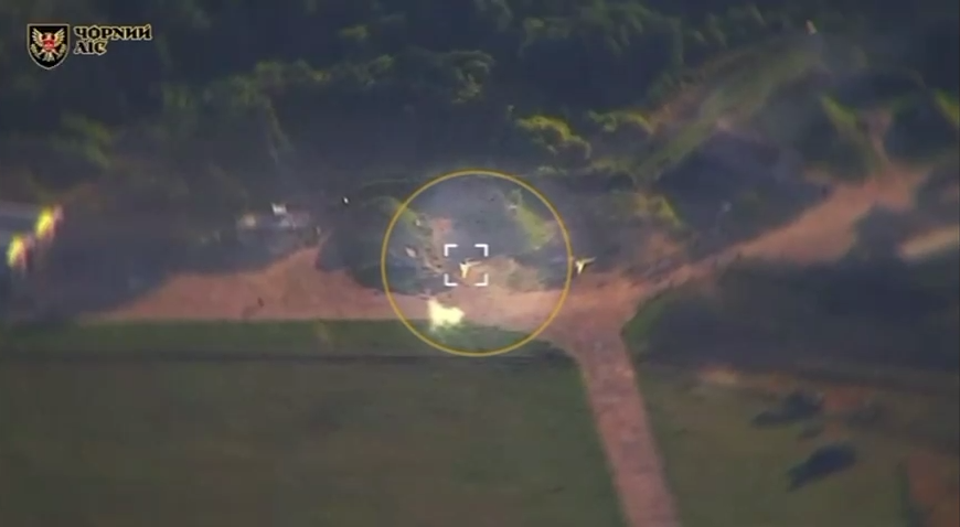Damage to the MiG-29 A Ukrainian drone strike on a military target at Khalino airfield«