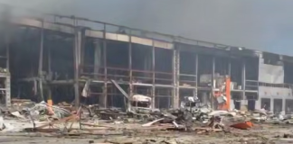 The OKWINE warehouse in Kyiv was destroyed following a Russian attack.