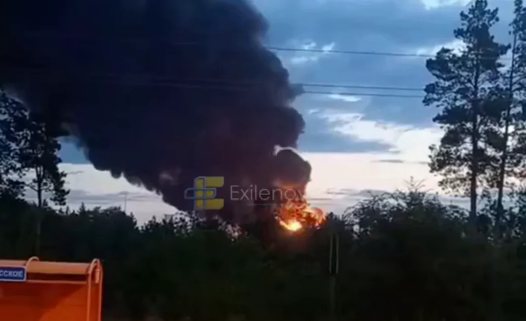 Пожежа в районі російського НПЗ «НС-Ойл»