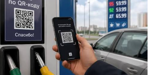 QR код на заправку Оплата пального за QR-кодом на автозаправній станції