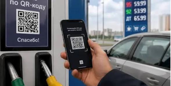 QR код на заправку Оплата пального за QR-кодом на автозаправній станції