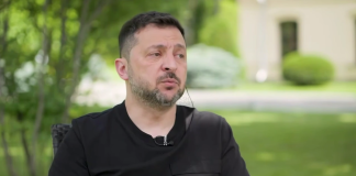 Volodymyr Zelenskyy during his address