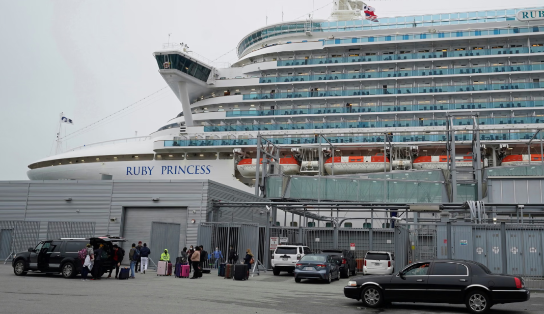 A norovirus outbreak on the Ruby Princess cruise ship in the US. A norovirus outbreak on the Ruby Princess cruise ship in the US.