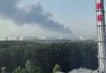 Пожежа на великому 3PL-складі в Московській області