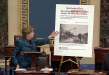 The US Senate has highlighted the consequences of the Russian Federation’s strike on the Philip Morris factory A photograph of the damaged Philip Morris factory in Kharkiv, shown in the US Senate