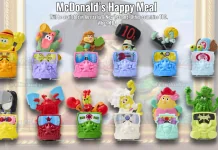 McDonald’s анонсував Happy Meal із героями SpongeBob × One Piece Фігурки персонажів SpongeBob SquarePants в образах героїв One Piece для Happy Meal