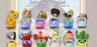 McDonald’s анонсував Happy Meal із героями SpongeBob × One Piece Фігурки персонажів SpongeBob SquarePants в образах героїв One Piece для Happy Meal