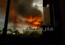 An attack on power stations in Crimea has caused fires to break out.