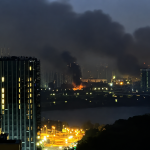Thick black smoke has blanketed Kyiv: following the Russian attack, people are being urged to close their windows