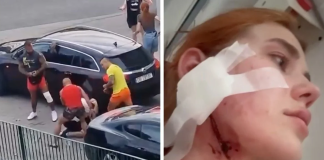 У Польщі побили українську пару через акцент Скріншот відео про побиття української пари в Польщі