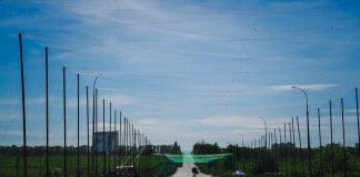 Anti-drone nets have been installed in the Kharkiv district Антидронові сітки над кільцевою дорогою Харкова