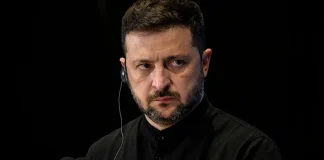Zelenskyy visited the site of the attack on a residential building in Kyiv Ukrainian President Volodymyr Zelenskyy at the scene of the strike on a high-rise building in Kyiv.