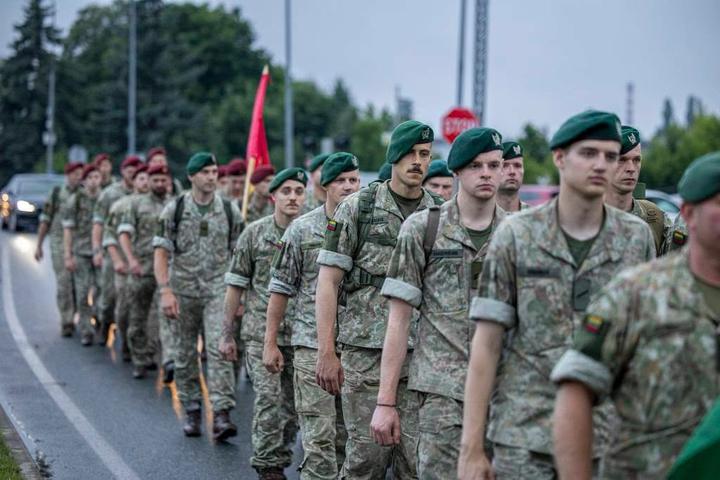 Lithuanian military Lithuanian military personnel during the ceremony