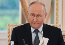 Russian President Vladimir Putin during an official event
