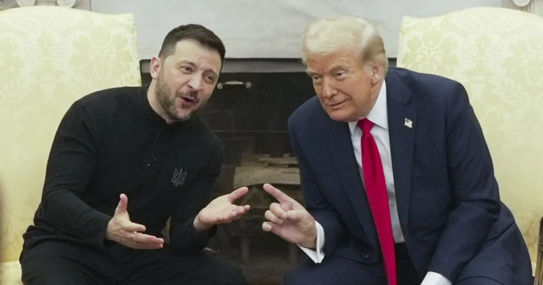 Володимир Зеленський і Дональд Трамп під час офіційної зустрічі