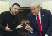 Володимир Зеленський і Дональд Трамп під час офіційної зустрічі