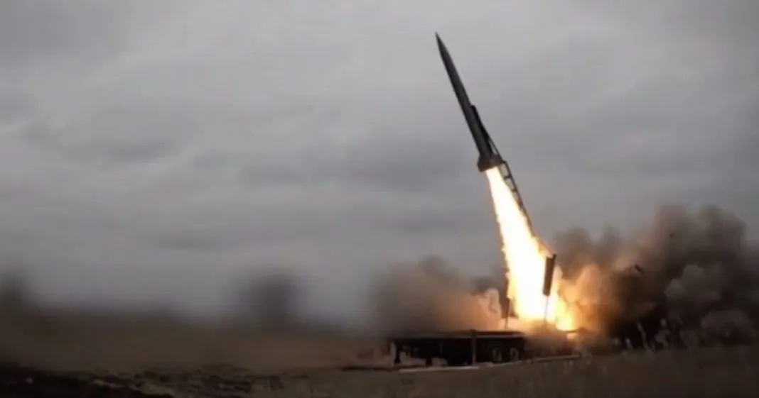 Балістична ракета FP-9 українського виробництва на випробуваннях.