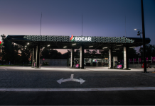 Логотип SOCAR на автозаправному комплексі в Україні