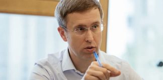 Serhiy Koretskyi during a working meeting