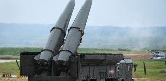 Ballistic missile launchers during redeployment