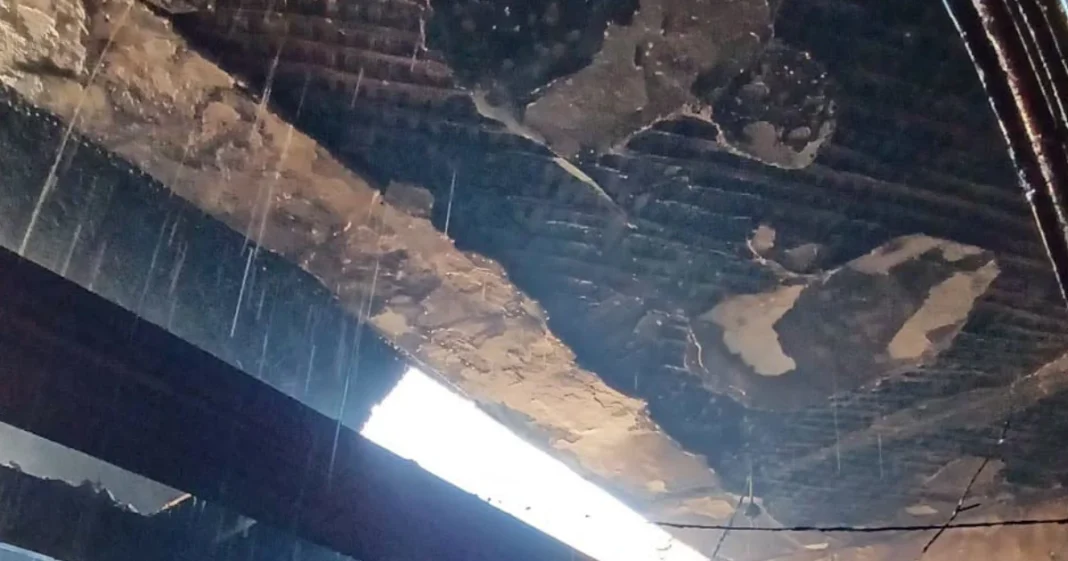 local-history-museums-following-the-drone-attack-original The damaged ceiling of the Kherson Regional Museum of Local History following an attack by Russian FPV drones.