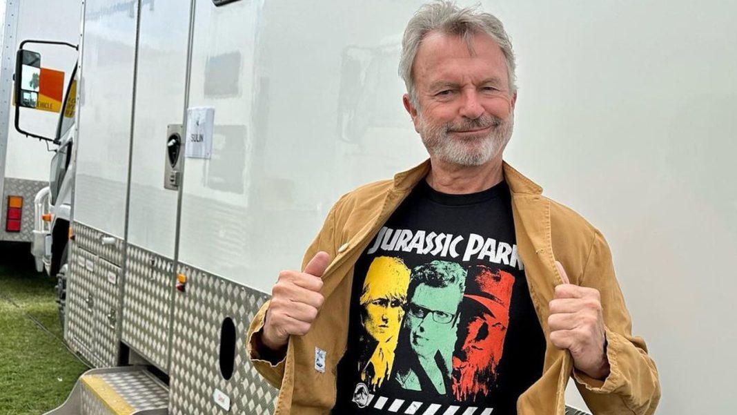 Sam Neill, 2022 Sam Neill in his vineyard in New Zealand, 2022