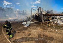 Sumy region under fire: Russian UAVs are attacking civilian targets Fire involving civilian transport in Sumy caused by drone attacks.