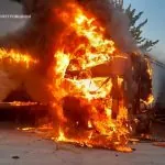 Понад 10 автівок згоріли після атак РФ на Дніпропетровщину