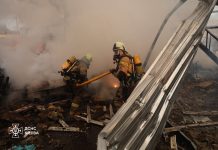 Russia launched a ballistic missile attack on Kyiv: 10 people were injured Fire in Kyiv following the attack
